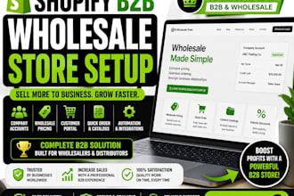 setup shopify b2b wholesale store shopify plus company account wholesale pricing