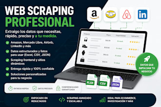 extraer datos limpios de cualquier sitio web con scraping profesional