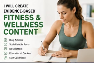 create evidence based fitness content