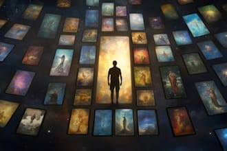 create a custom tarot card character illustration