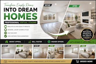 virtually stage your vacant property with realistic furniture