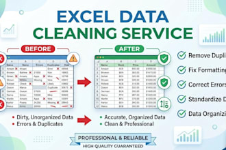 clean, organize and structure your data in excel
