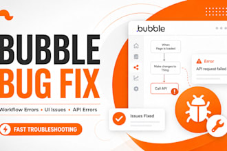 fix bubble io bugs, workflow errors and app issues