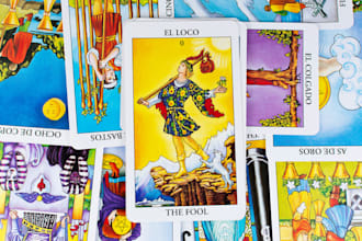 illustration for tarot and trading card game