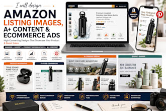 design amazon listing images, a content and ecommerce product ads