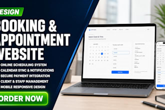 design a wordpress booking website for service business