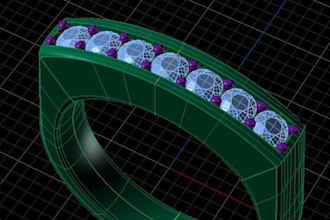 create 3d jewelry cad design for 3d printing in rhino matrix gold