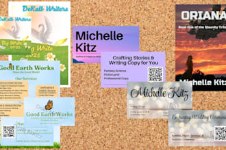 design a poster, flyer, or business card for your business in canva