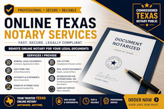 provide professional online texas notary services for legal documents