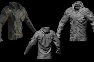 rig, texture 3d clothing mesh outfit for vrchat second life fivem imvu peds
