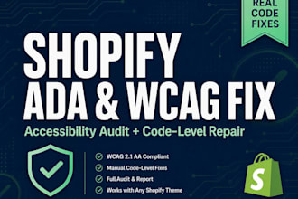 audit and fix ada wcag accessibility issues on your shopify store
