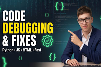 fix, debug, and optimize your python, HTML, js, or PHP code