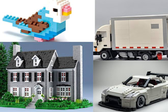 design for you any custom lego 3d model with instructions