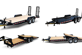 car hauler trailer frame cad design, dual axle manufacturing drawings step dxf