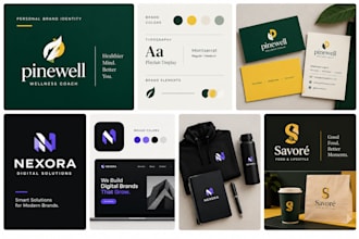 design a personal brand identity, logo and brand style guide