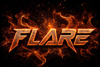 create custom 3d typography, glowing text designs