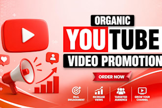 do a professional youtube video promotion for organic growth