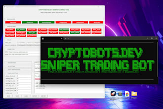 make trading bot, telegram trading bot, pump fun sniper bot erc20 solana