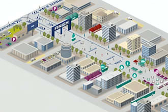 create a custom illustrated city map poster for your home
