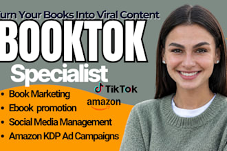 viral booktok promotion ebook marketing  tiktok booktok author SMM amazon video