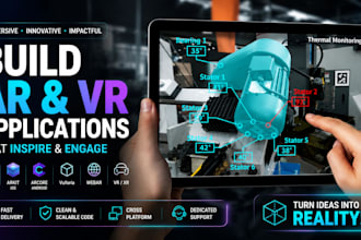 develop augmented reality ar app with unity arcore arkit for ios android