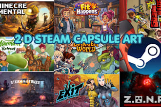 do steam capsule steam capsule cover art steam game art 2d game cover art rpg