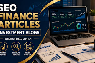 write SEO finance articles and investment blogs