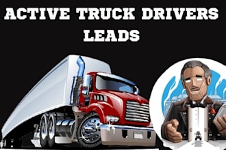 truck drivers, truck owner leads, transportation leads, commercial truck drivers