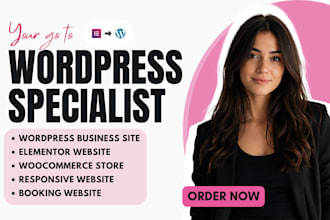 wordpress business website redesign elementor wordpress landing page design