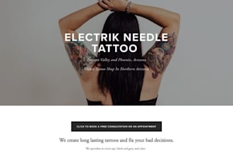 wix tattoo studio website piercing henna mehndi booking wix tattoo website