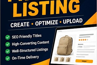 create and optimize amazon product listings
