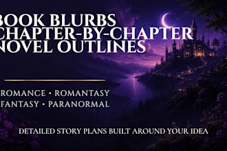 outline your romance or fantasy novel chapter by chapter
