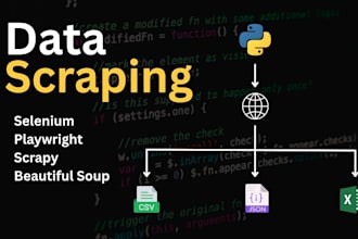 do web scraping, python web scraping, and data scraping