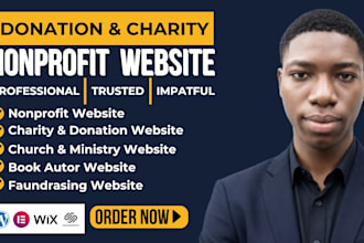 design charity website donation website ngo website church website 501c3 website