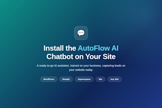 add the autoflow ai chatbot to your website