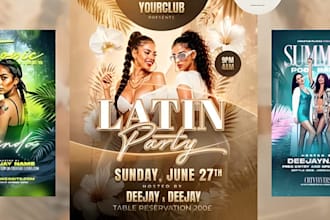 design a scroll stopping event flyer for party or concert