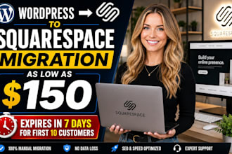 do wordpress to squarespace migration and offer expert squarespace help