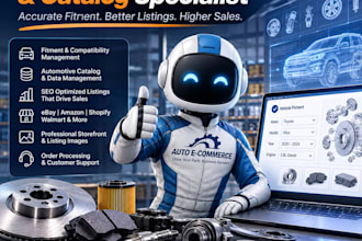 manage automotive parts catalog fitment and ebay listings