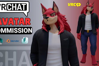 do realistic 3d furry model, vrchat avatar, nsfw vtuber model, animaze vrm