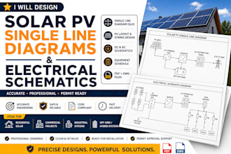 design solar pv single line diagrams and electrical schematics
