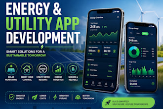develop solar energy monitoring smart home utility app water gas meter app