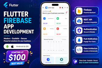 flutter app development firebase API authentication