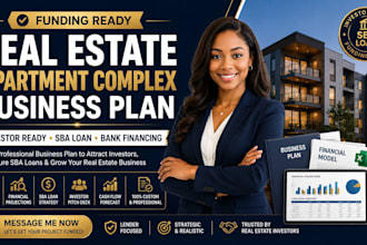 write real estate apartment complex business plan for sba loan and investors