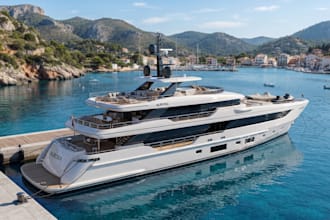 create realistic 3d boat model, 3d yacht design, 3d ship cad model, boat render