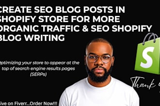create SEO blog posts in shopify store for more organic traffic blog writing