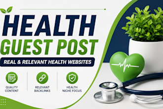 provide health guest post on high authority health blogs