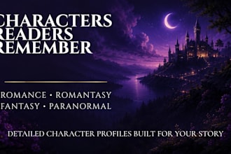 create characters for your romance or fantasy novel