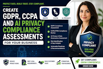 create gdpr, ccpa and ai privacy compliance assessments for your business