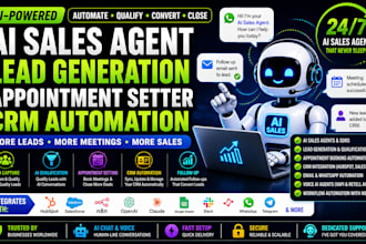 build ai sales agent lead generation appointment setter crm automation ai bot