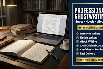 be your romance and fiction ebook ghostwriter